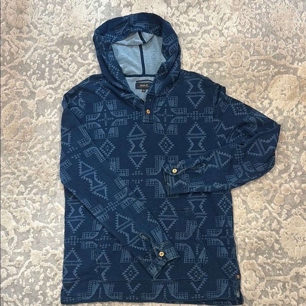 Roark Blue Patterned Hoodie